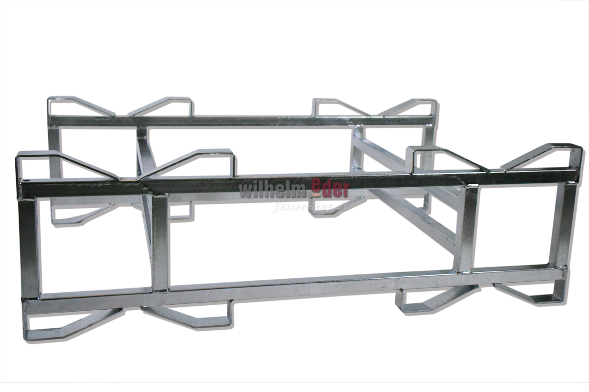 fasslager_feuerverzinkt_kombi_225_228_l Rack – galvanized – combination for 2 barrels 225/228 l