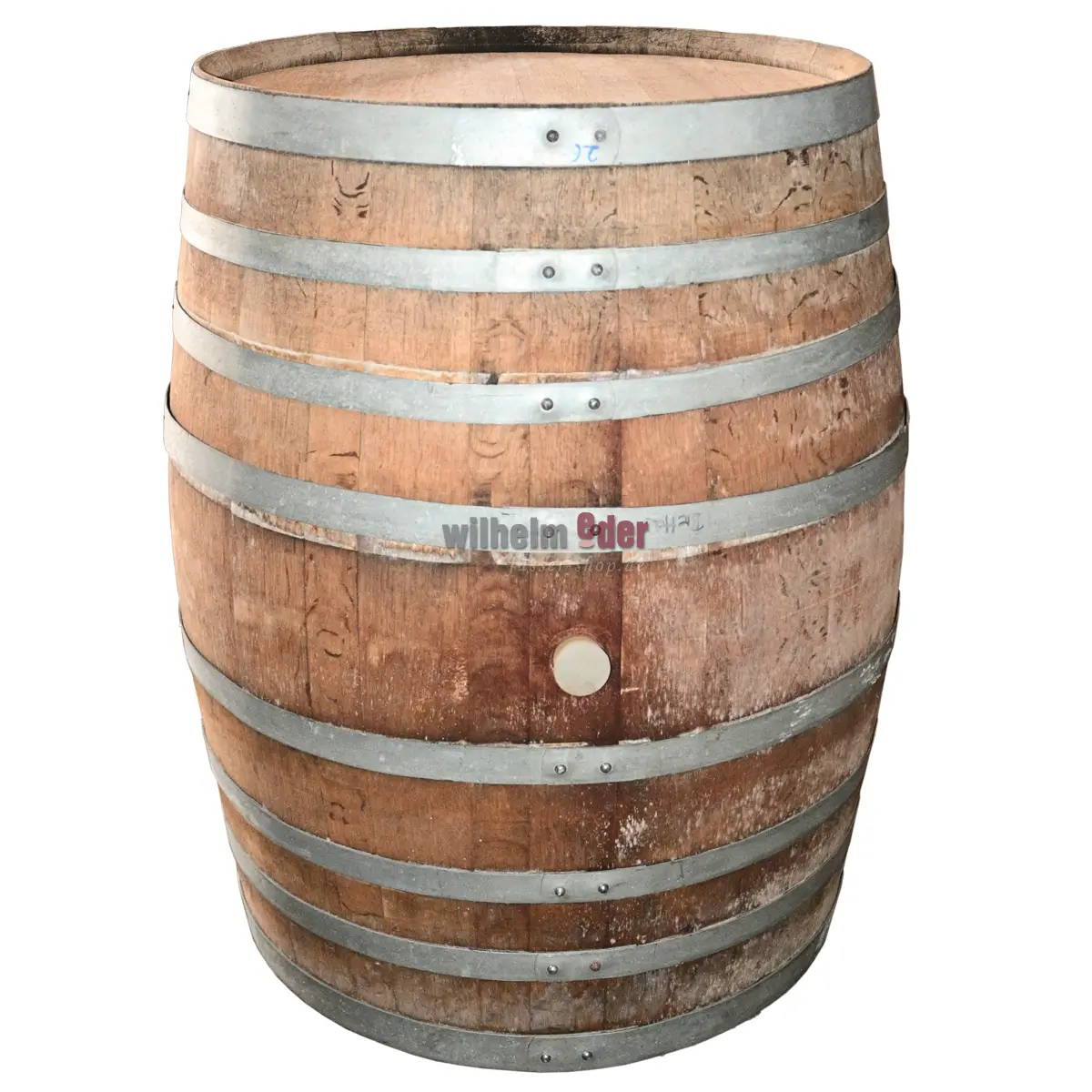 Decoration barrel 500 l - galvanised hoops