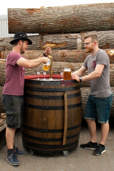 Tapping barrel for beer