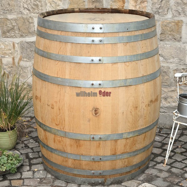 Ornamental barrel ca. 500 l - galvanised hoops