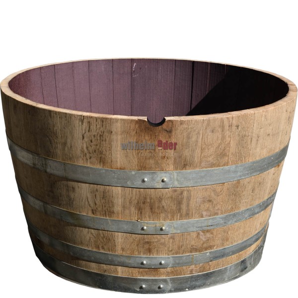 Flowerpot - 1/2 red wine barrel 500 l