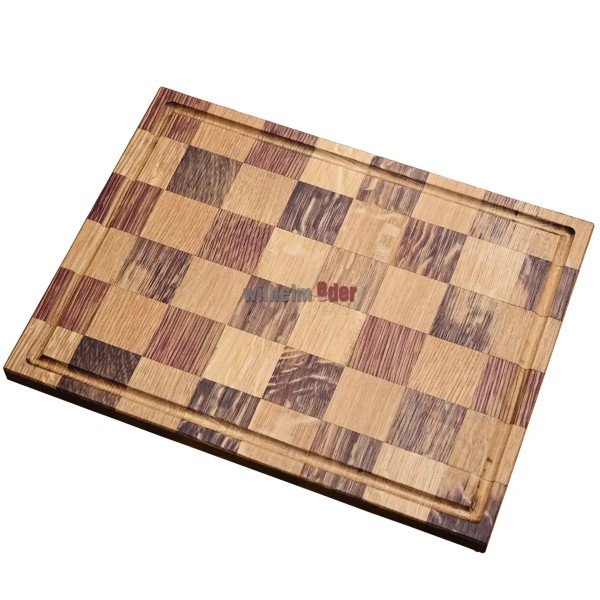 Chopping board in chessboard pattern